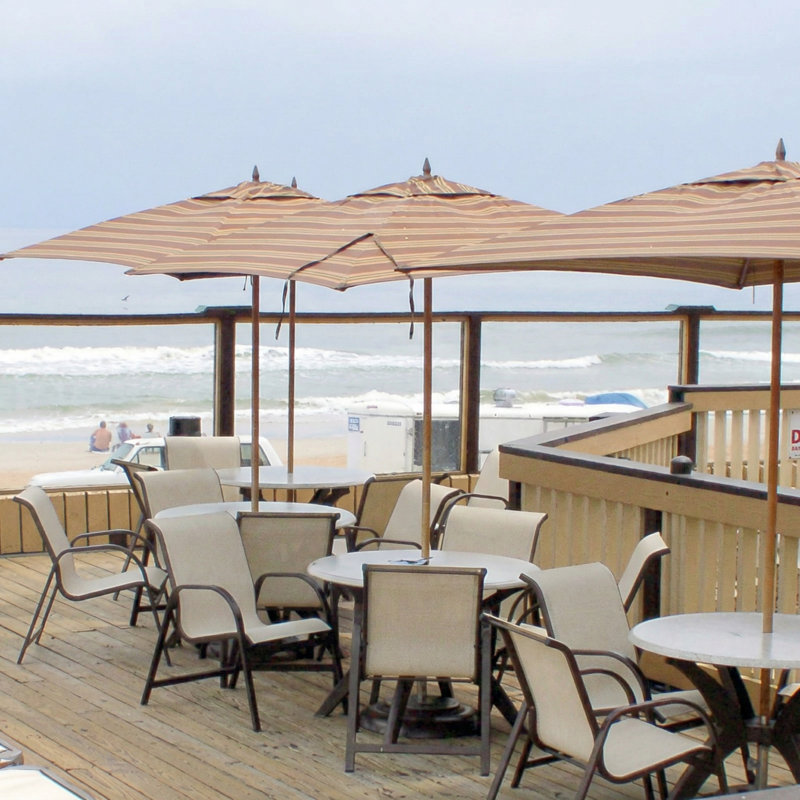 Windward Outdoor Ocean Breeze Arm Chair, Dove Gray Sling/Sandea