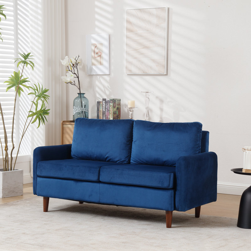 Causeuse 56,69 po, Bleu marine