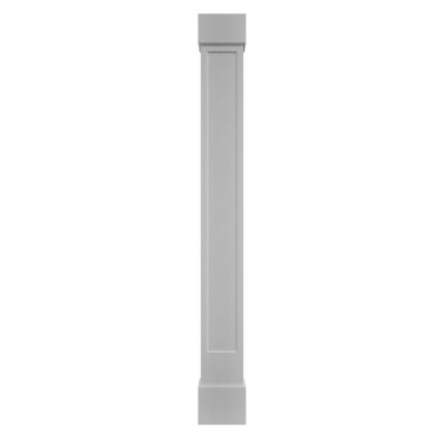 Craftsman Classic Square Non-Tapered Recessed Panel PVC Column Kit with Standard Capital Base