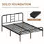 Metal-Framed Bed with High Headboard-1024030405-988561490