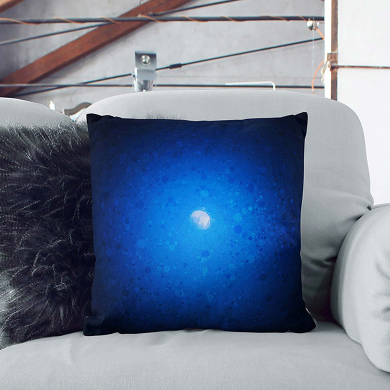 Half Moon Cushion with Filling, White, 55cm H x 55cm W x 20cm D