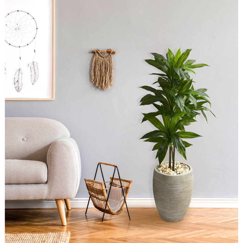 Silvie 48'' Faux Foliage Plant in Ceramic Planter