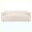 Canapé blanc rembourré pour le salon, design classique moderne