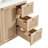 Blancheville 36 In. Single Sink Freestanding Bath Vanity In White Oak With Carrara Quartz Top