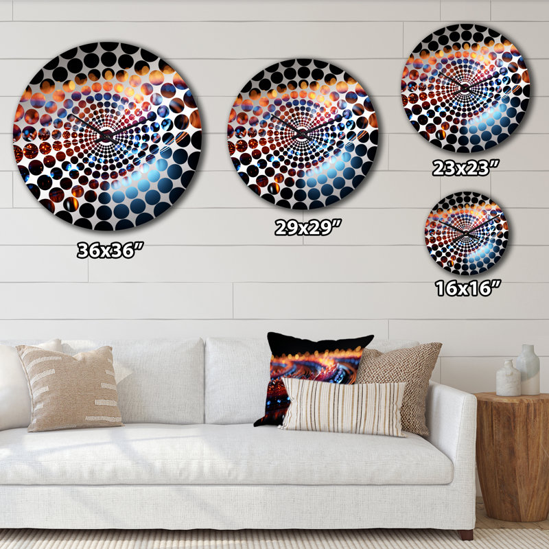 Wohali - Abstract Landscapes Wall Clock, Small