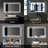 Jayce LED Vanity Mirror with Memory Function, 3 Color Temperatures & Dimmable Light, Anti-fog Tempered Glass ETL Listed Mirror-379306791