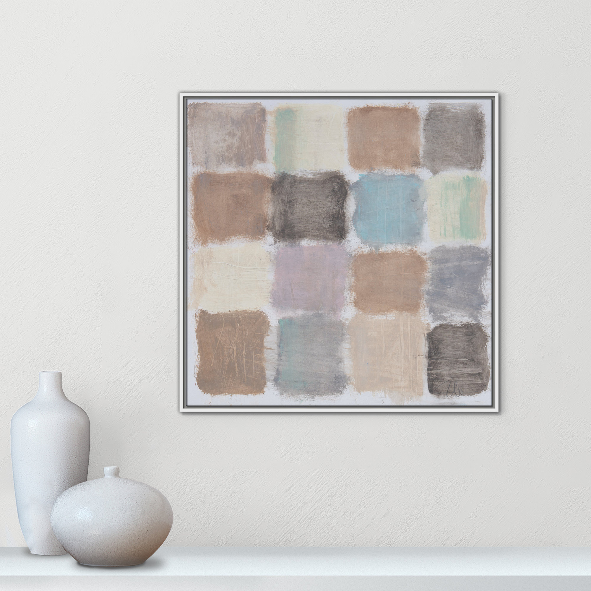 Powder Room Relections Print by Filippo Ioco for Birch Lane?, 31.5" H x 31.5" W x 2" D, White