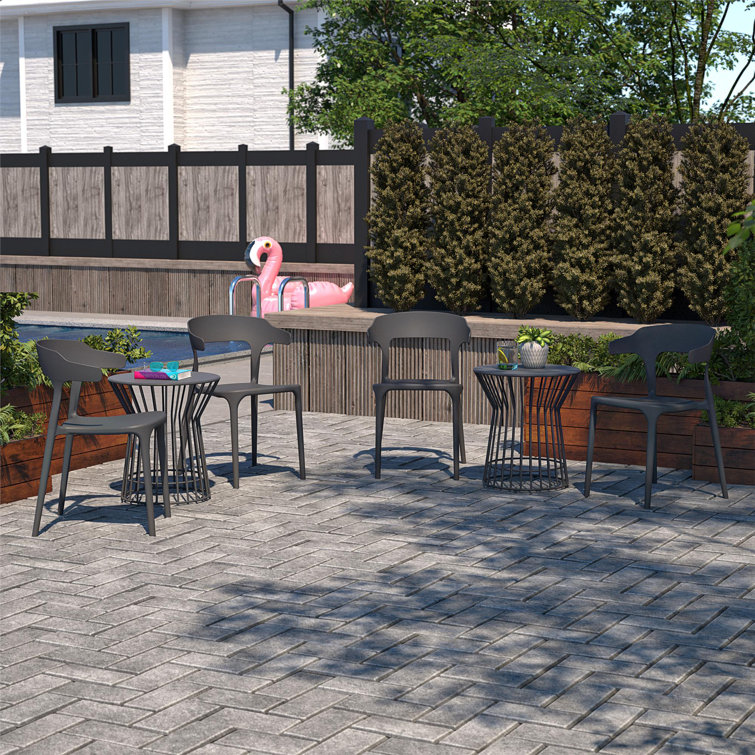 Felix 4 - Person Patio Dining Set with Round Table