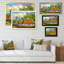 Vieux village rustique, paysage, art mural traditionnel-1052318134-1052318132