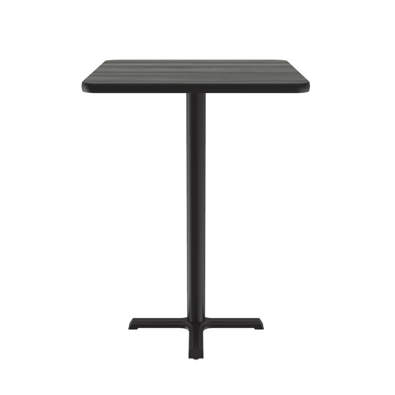 Table de salle à manger 24 "à piédestal, H 42 po x l 24 po x P 24 po