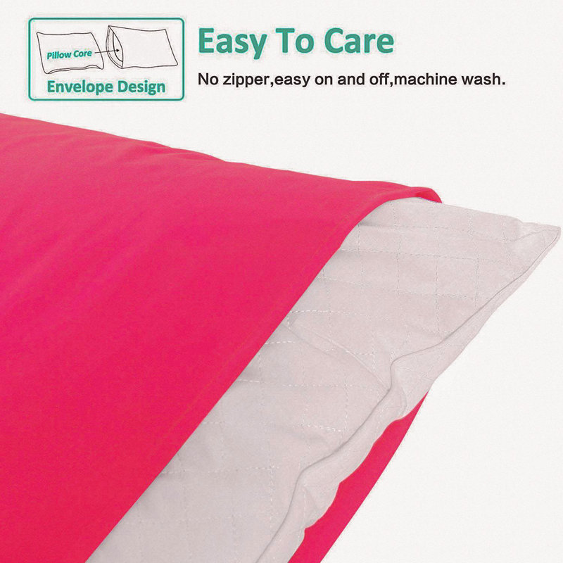 Luxe Microfiber Cover Body Pillow, Magenta