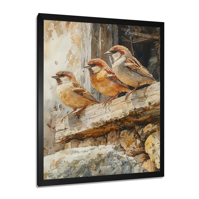 Fyffe - Animals Wall Art, Noir, noir, noir, noir, H 20 po x l 12 po, Reproduction encadrée d'une seule photo