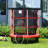 Trampoline with Enclosure Net, Springless Design, Safety Pad and Frame