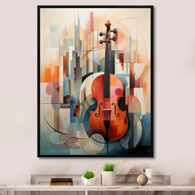 Cubique musique violon, sonate - impressions sur toile