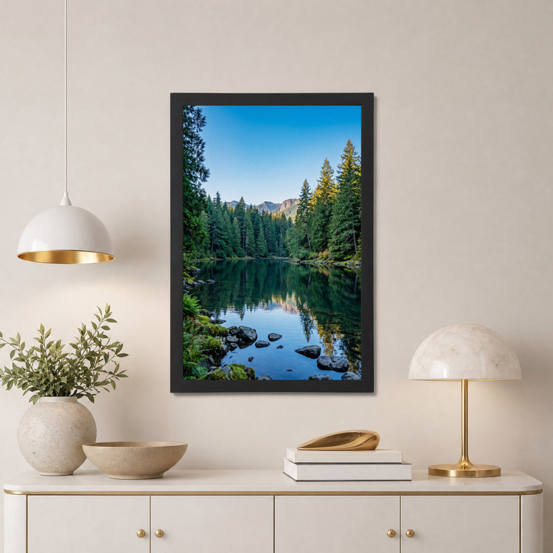 Art mural sur toile Mountain Lake, H 30 po x l 20 po