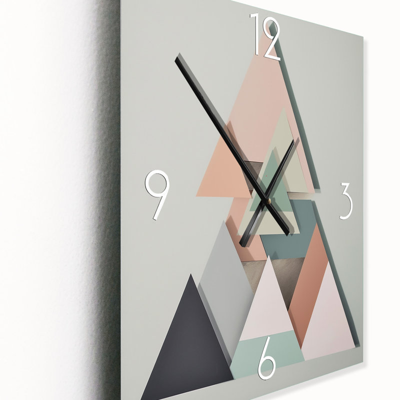 Horloge murale géométrique, H 32 po x l 24 po x P 1 po