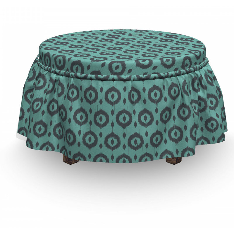 Box Cushion Ottoman Slipcover
