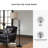 Sneller Black Arched Floor Lamp