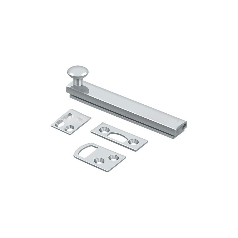 Boulon de surface 2 po Deltana 2SBCS26, vis dissimulée, chrome HD poli, Chrome poli, H 1,9375 po x l 2 po x P 1,5625 po