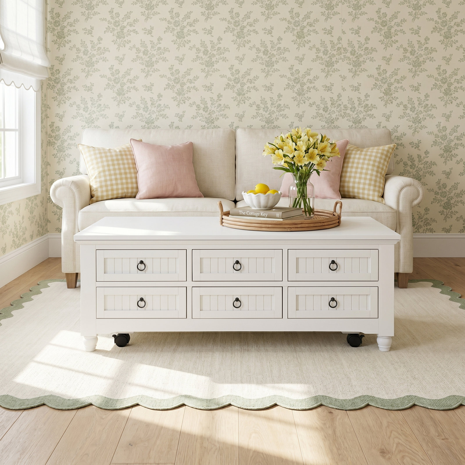Ali 50" Coffee Table With Storage