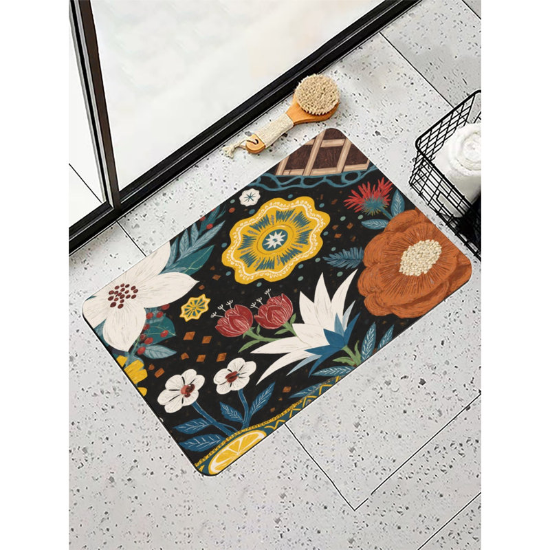 Tapis de bain Folk Art, 16 x 24 po