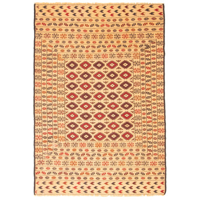 Wirth Beige Tapestry Kilim 4'5" x 6'4"