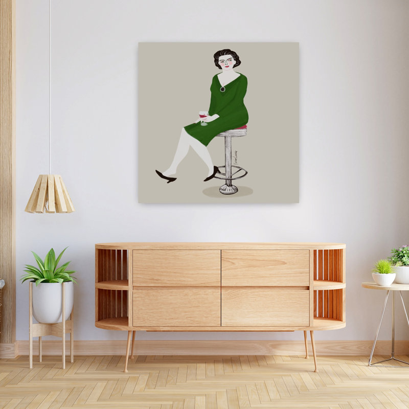 Art contemporain contemporain rétro, H 36 po x l 36 po