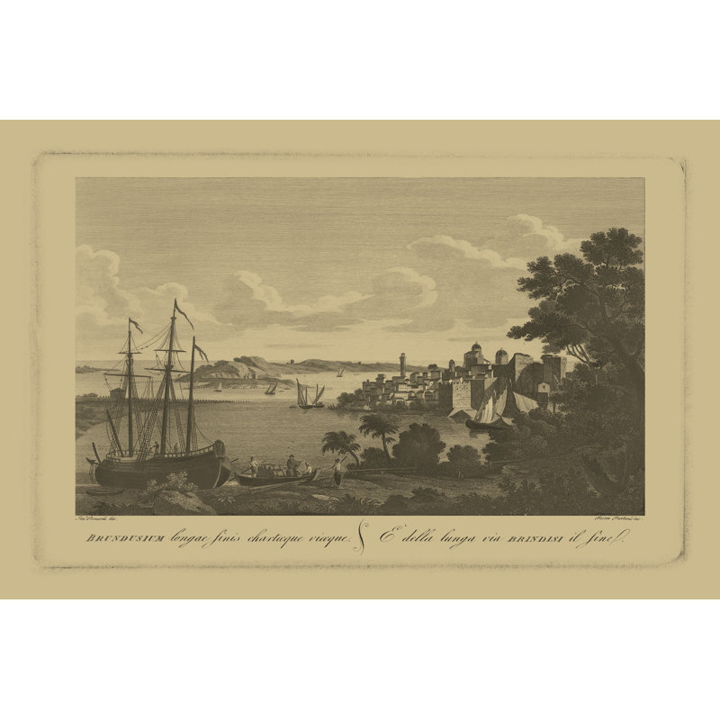 Italian Landscape III - Wrapped Canvas Print, 30cm H x 46cm W x 3.8cm D
