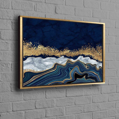 Marble Canvas Art With Abstract Design For A Modern And Contemporary Wall Decor Touch