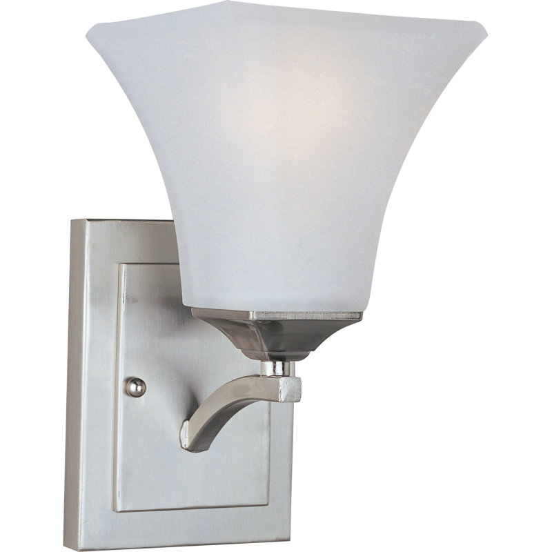 Weedman Armed Sconce, Satin nickel