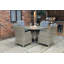 WENTWORTH 4 Seater Round Highback Comfort Dining Set (1 x 110cm Table & 4 x Chairs inc Cushions)