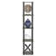 Cearfoss 146.3 cm H x 29.5 cm W Corner Bookcase-754964752