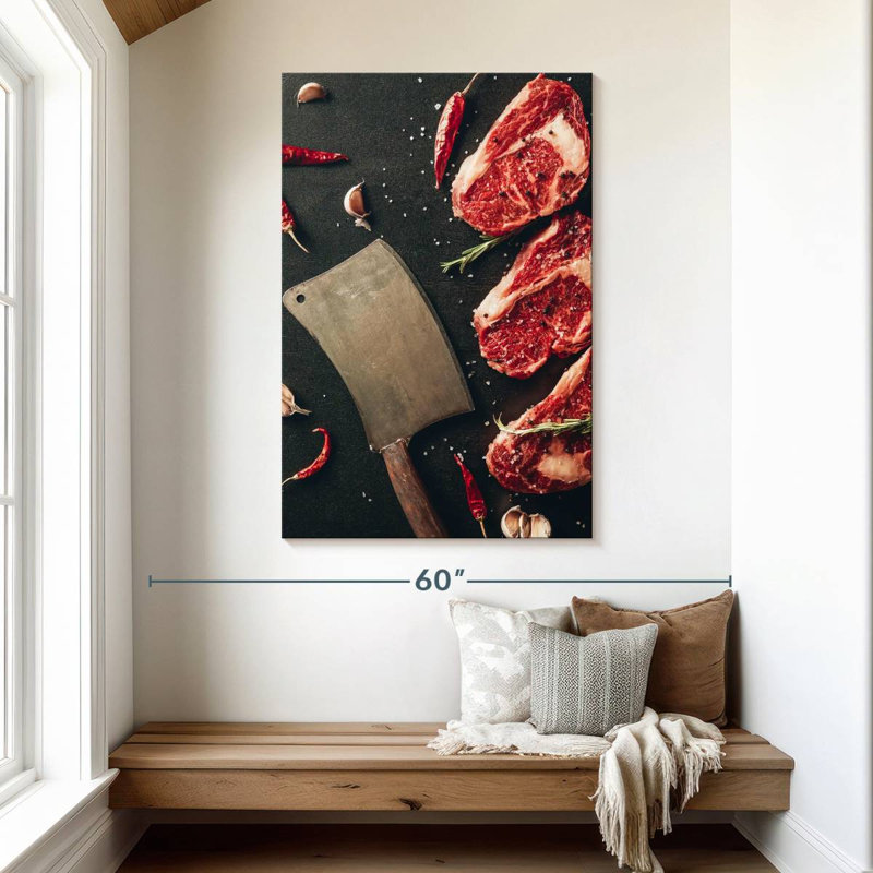 Yarlin Spiced Raw Steak, 48" H x 32" W