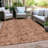 Machine Washable Indoor/Outdoor Xhevrie Terracotta Rug-1361653475
