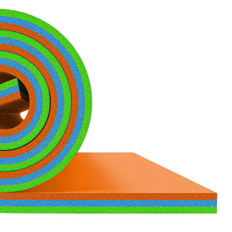 Balconera 3 Layer 108"X70.9" Floating Water Mat, Orange