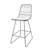 Nico Metal Outdoor 26.25 " H Patio Stool with Cushion-2124006006