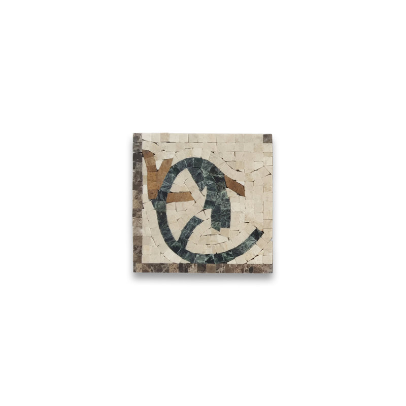 Carreau de mosaïque en marbre pour mur et plancher 5,9 po x 5,9 po Emperador