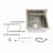 40.5X27x24” Freestanding Utility Sink with Backsplash