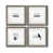 Toile avec encadrement gris