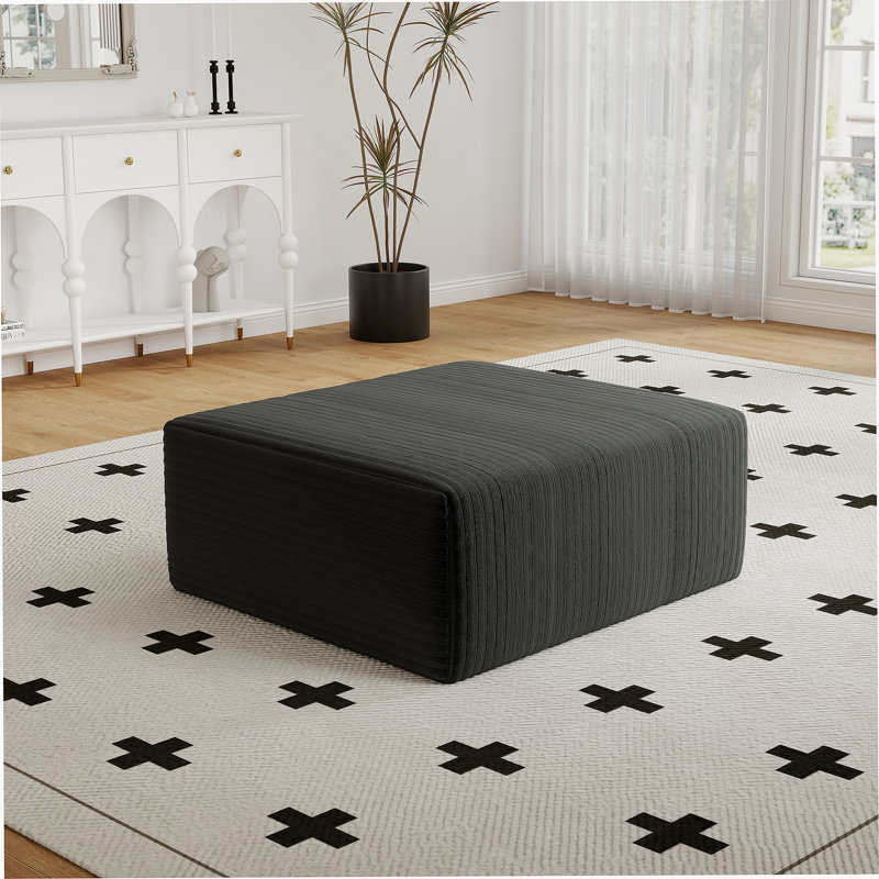 Upholstered Ottoman For Living Room Bedroom