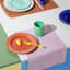 Rhombe Color Cotton Herringbone Rectangle Placemat-318320107