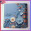 Couvre-lit matelassé à fleurs bleues et orange-126120258-126230735