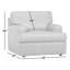 Fauteuil d'appoint en cuir véritable Cleo-105285898
