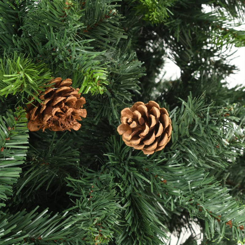 Décoration de sapin de Noël artificiel illuminé avec boule, 5'