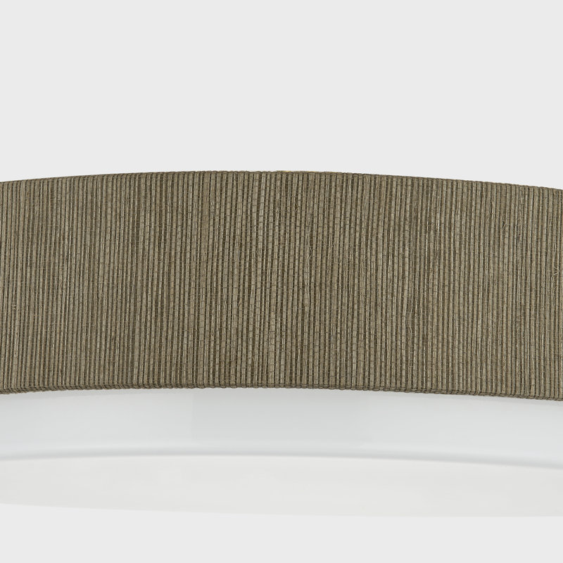 Plafonnier encastré à intensité variable 1 lumière tissée 14,25 po Zane