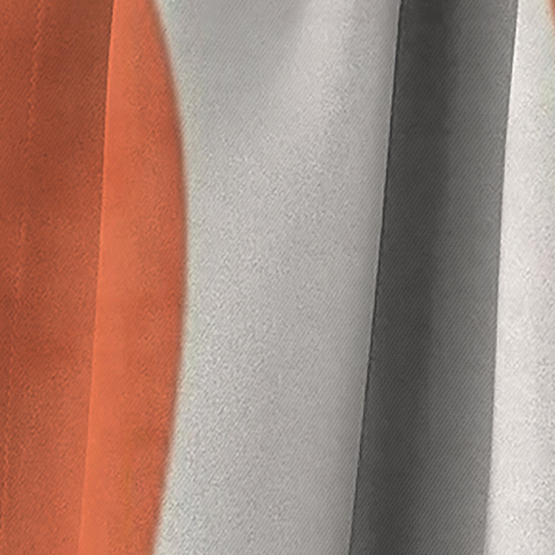 Panneau de rideau Boho, motif occultant bleu orange - Motif boho bleu et orange minimaliste I, L 52 po x L 63 po