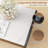 2-Tier Rectangular Coffee Table with Rock Slab Tabletop Open Shelf for Living Room