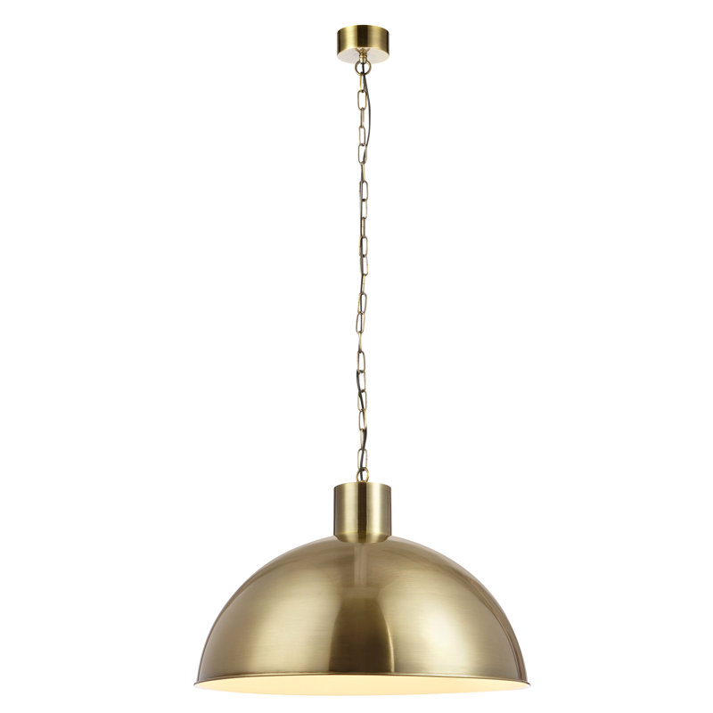 Vance 1 - Light Dome Pendant, Antique Golden