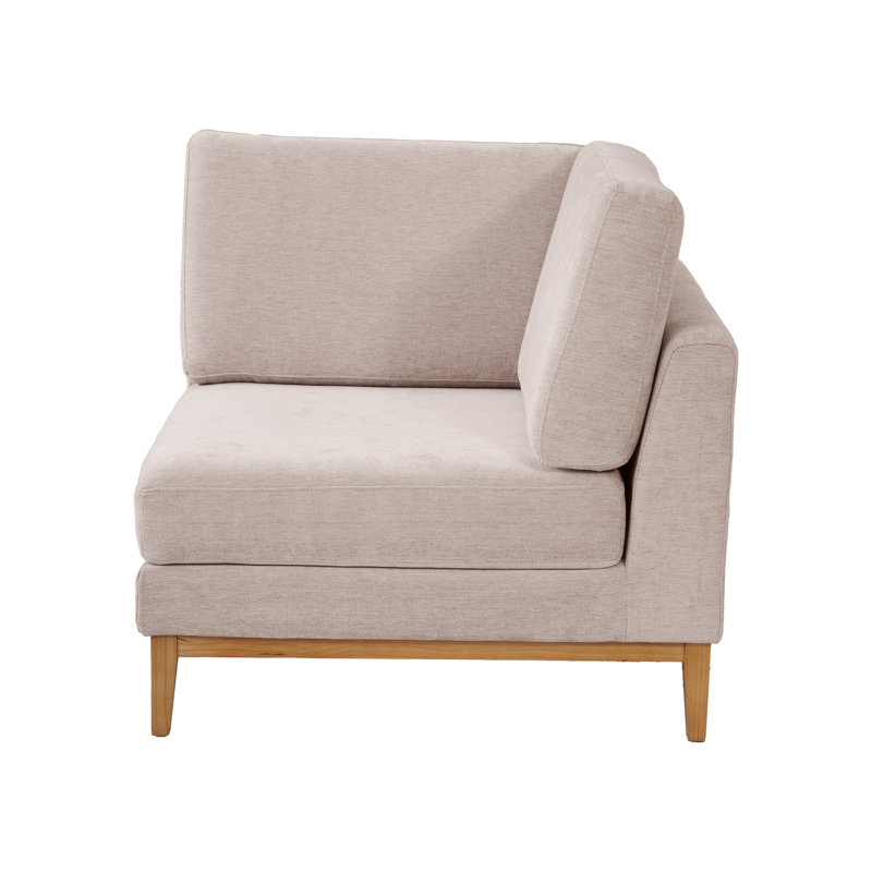 Fauteuil d'appoint rembourré Bourbeau, Kaki