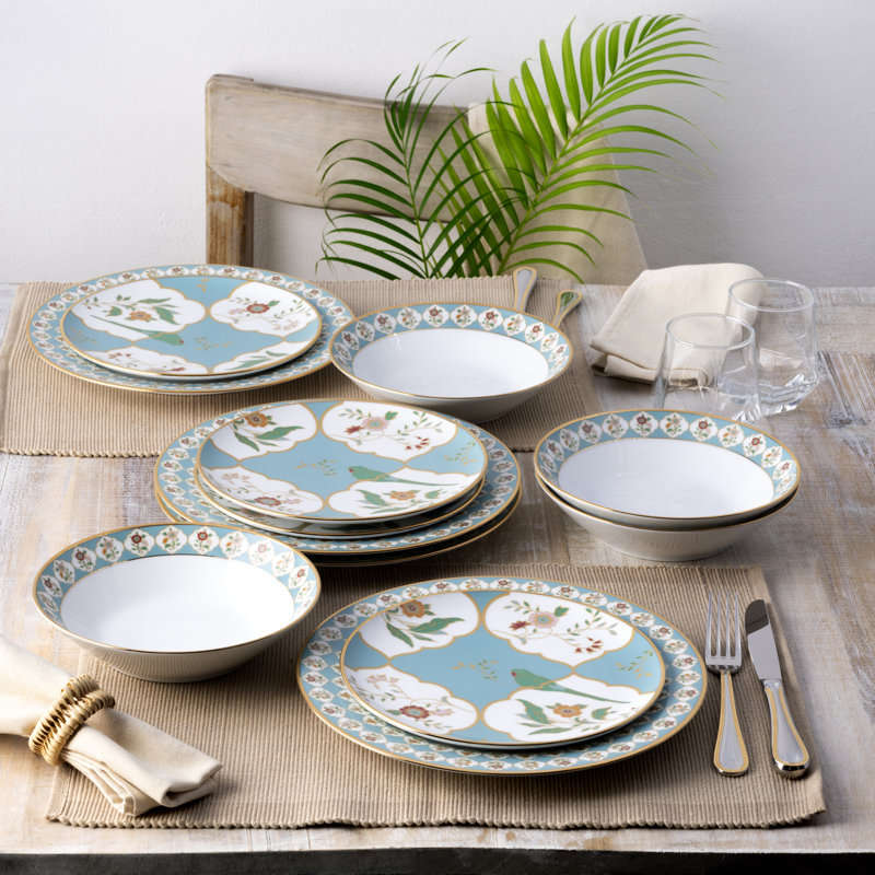 Noritake Lodi's Morning 12-Piece Dinnerware Set, Service For 4